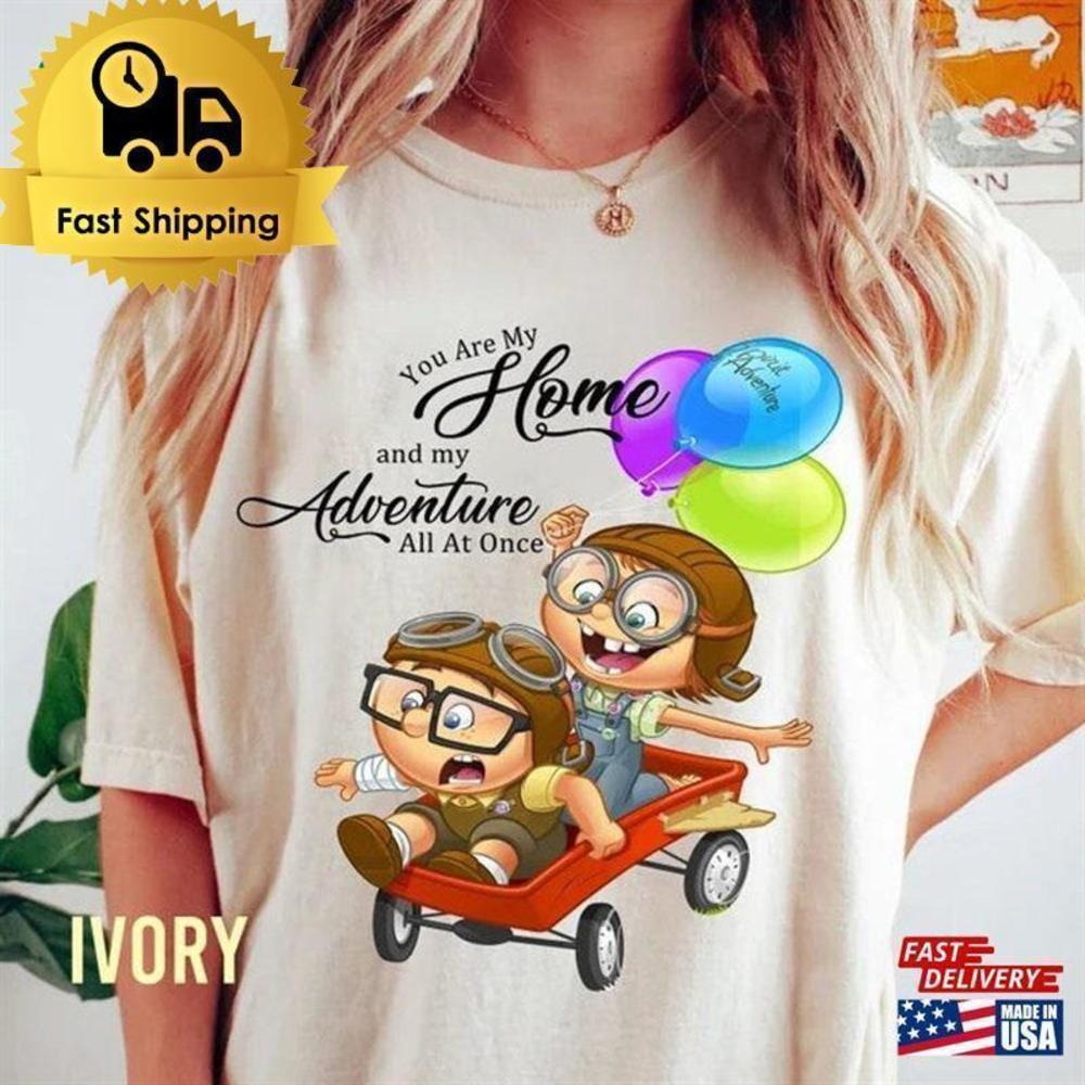 Carl And Ellie Pixar Up Disney World Retro Classic Unisex T-Shirt